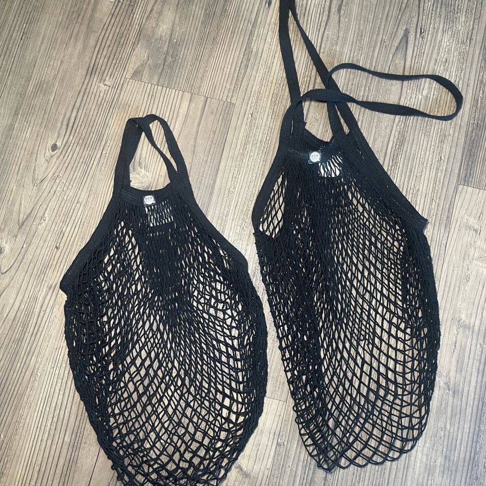 Eco mesh bag long handle and short handle